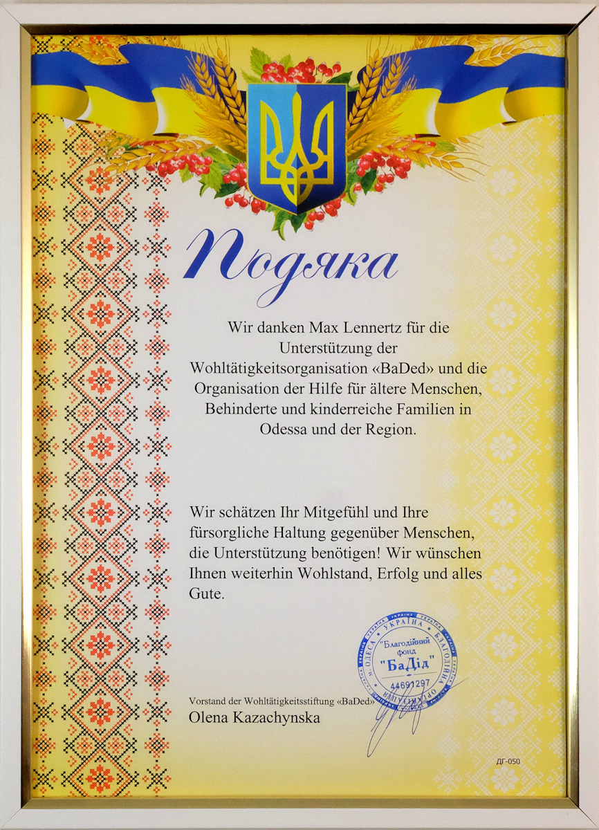 neuss-hilft-ukraine-dankesurkunde-humanitaere-hilfe-odessa-max-lennertz